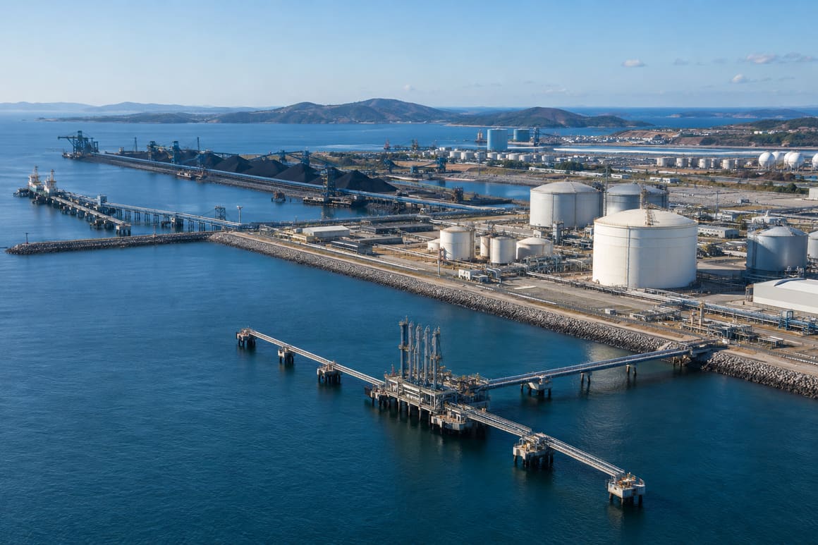 Illustrative coastal bulk commodity terminal